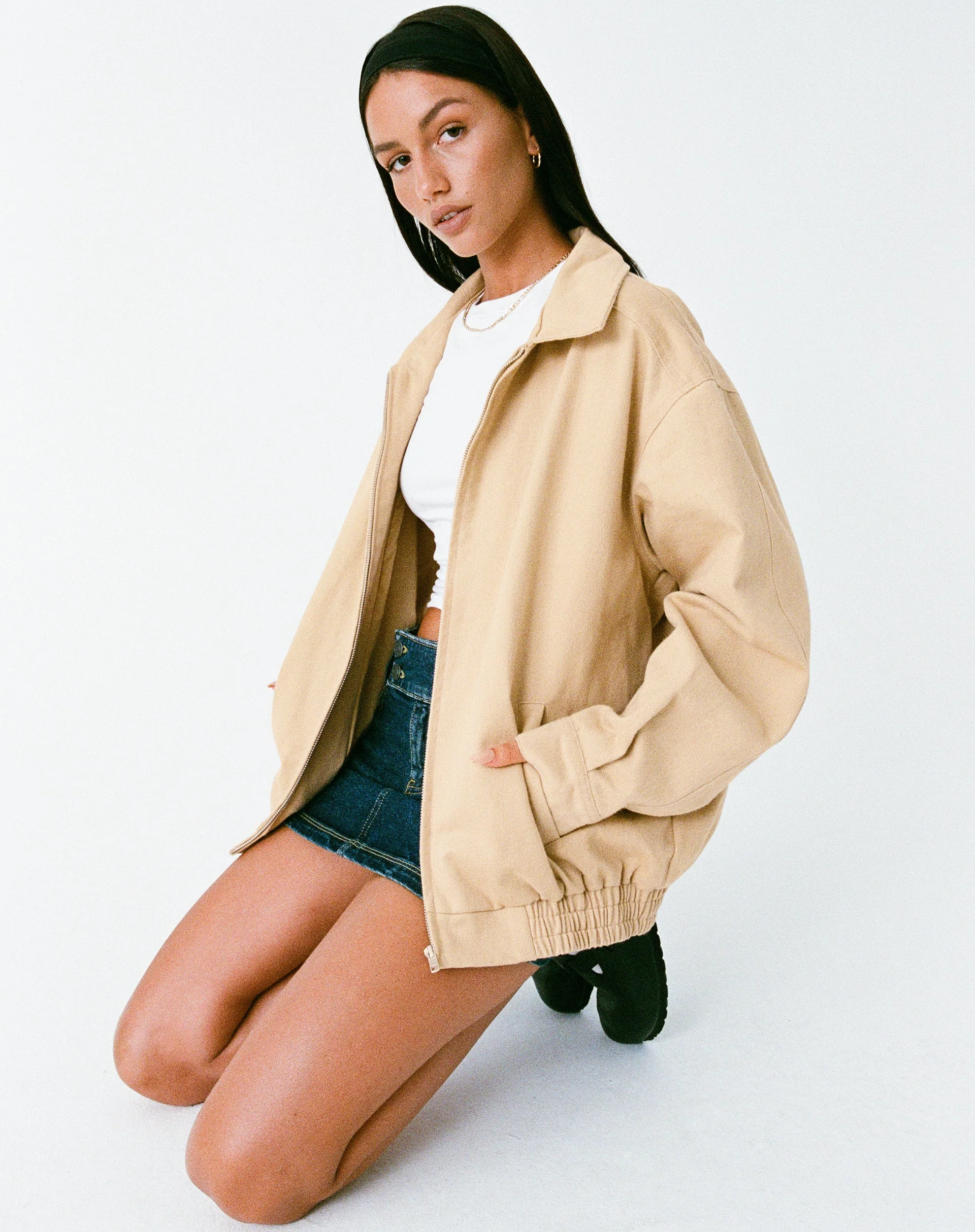 MOTEL X OLIVIA NEILL Cavita Jacket in Tan - Image 4