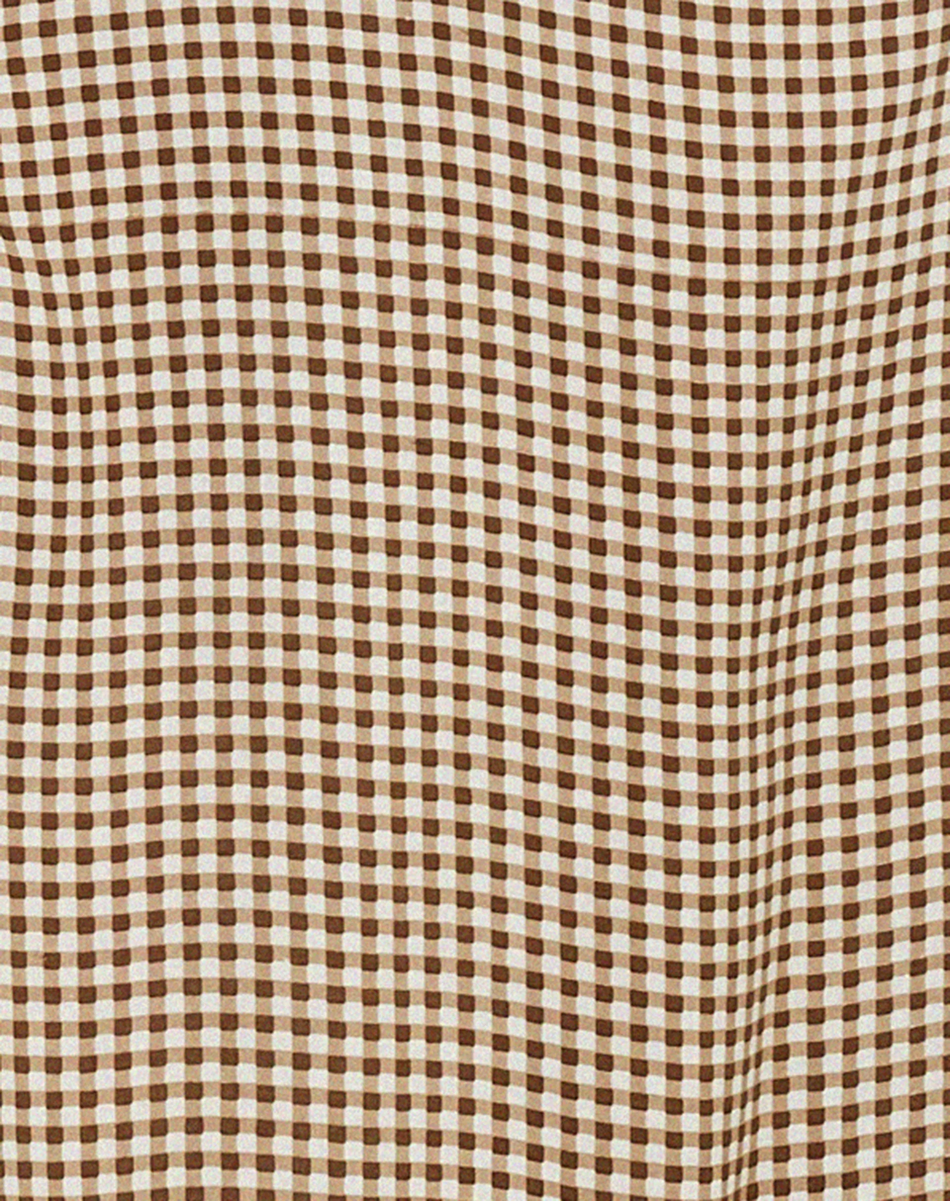 Cello Midi Dress in Mini Gingham - Image 5