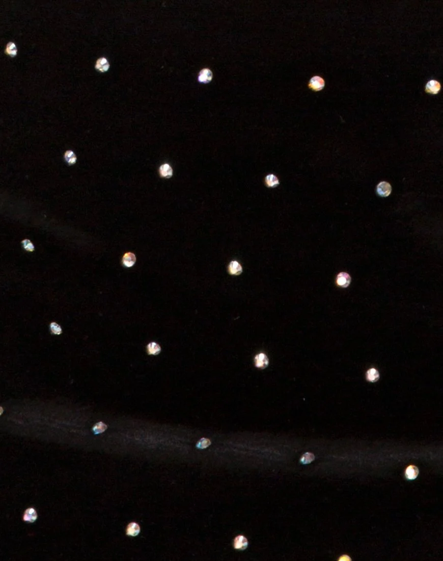 Cheri Split Skirt in Diamante Black - Image 5