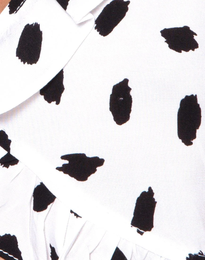 Chisa Top in Diana Dot White - Image 5