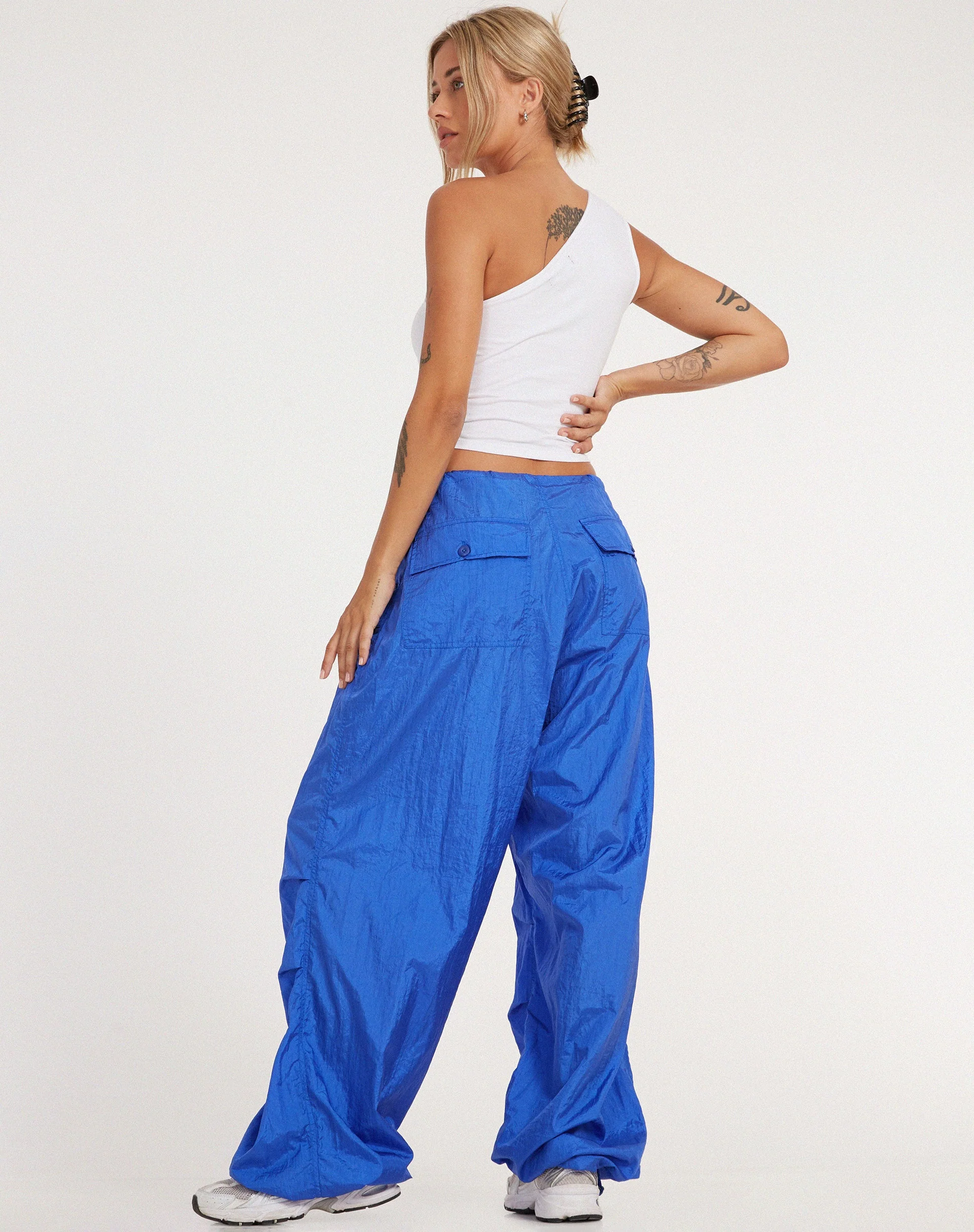 Chute Trouser in Parachute Cobalt Blue - Image 3
