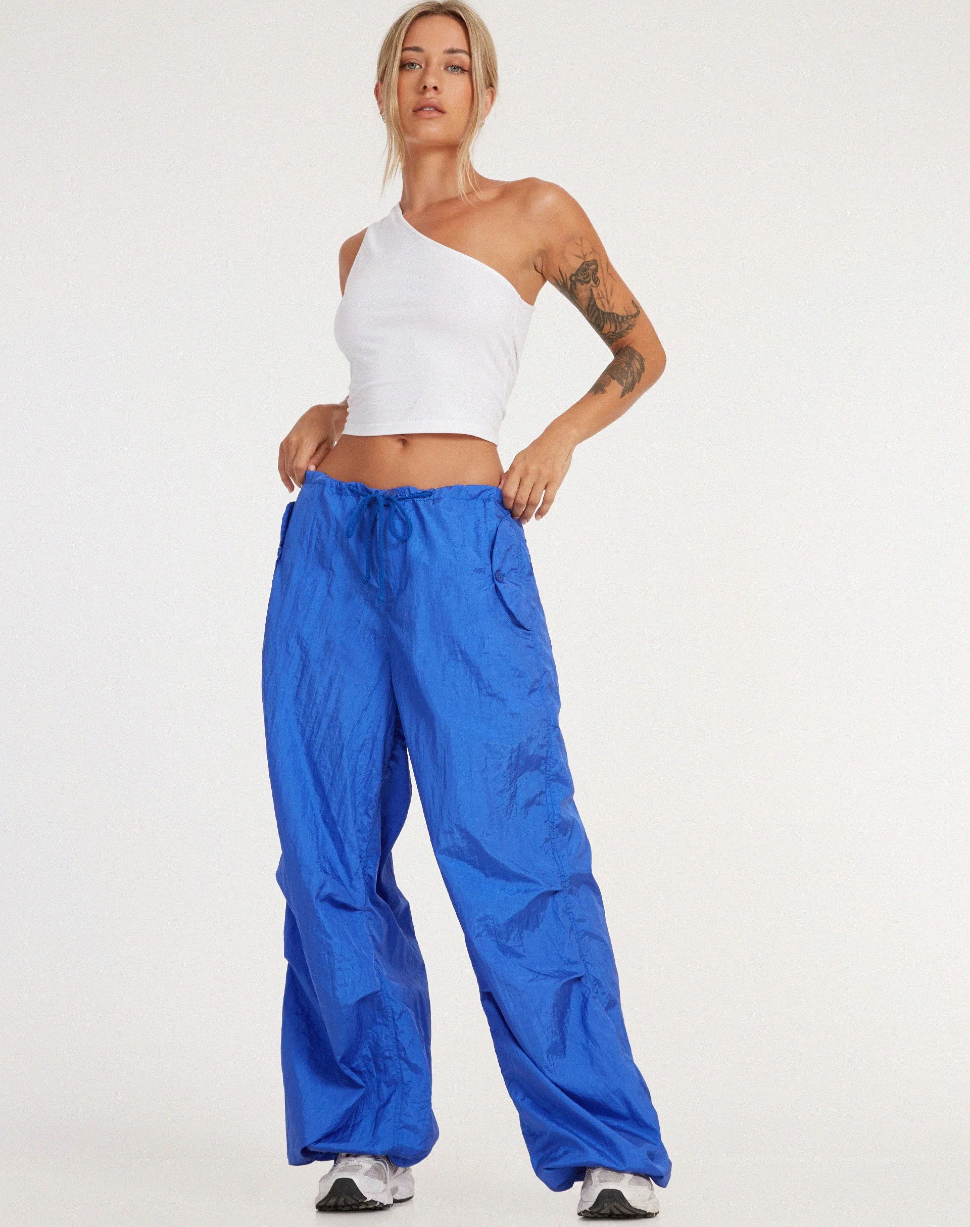 Chute Trouser in Parachute Cobalt Blue - Image 5
