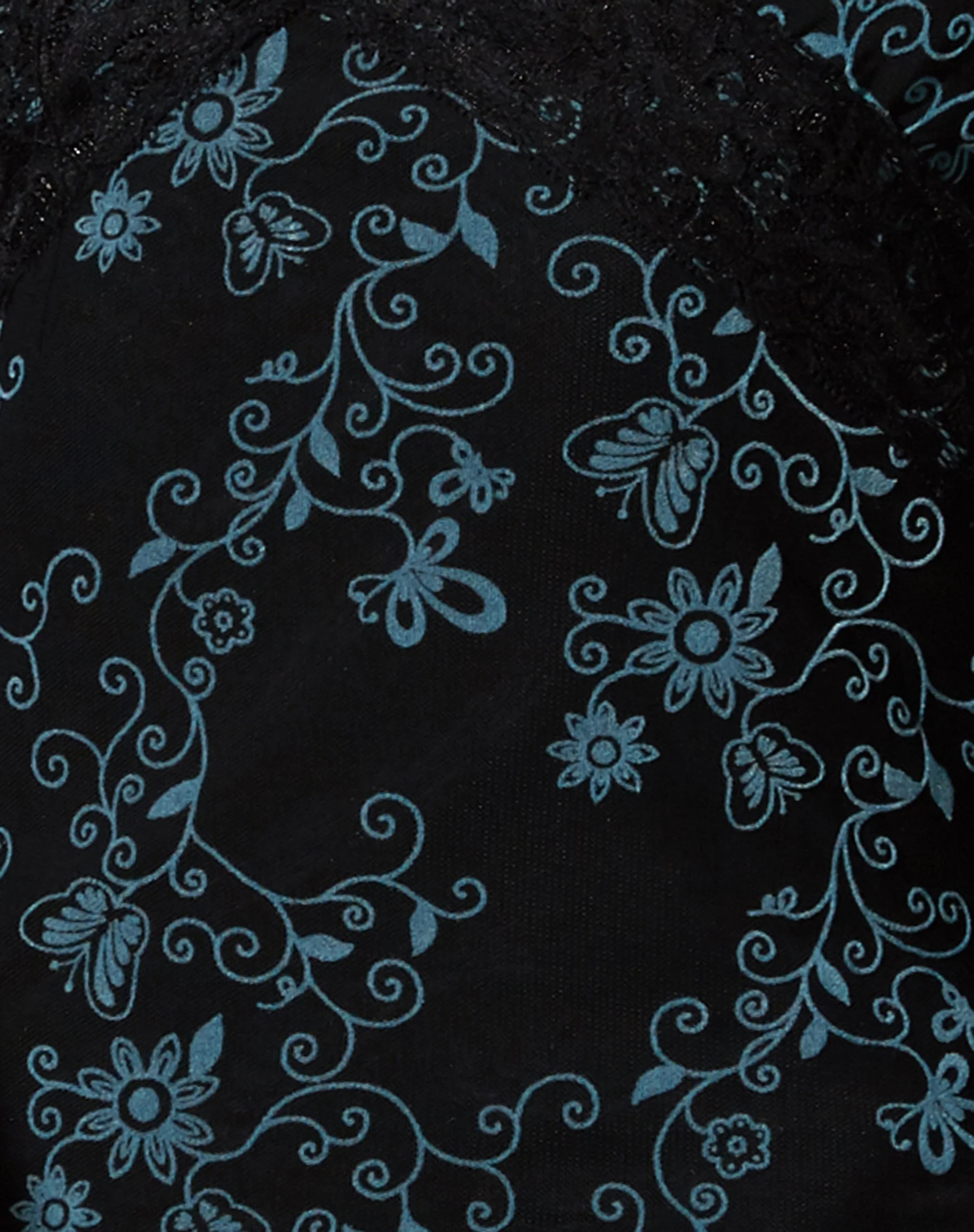 Coline Mini Dress in Butterfly Vine Flock Blue - Image 7