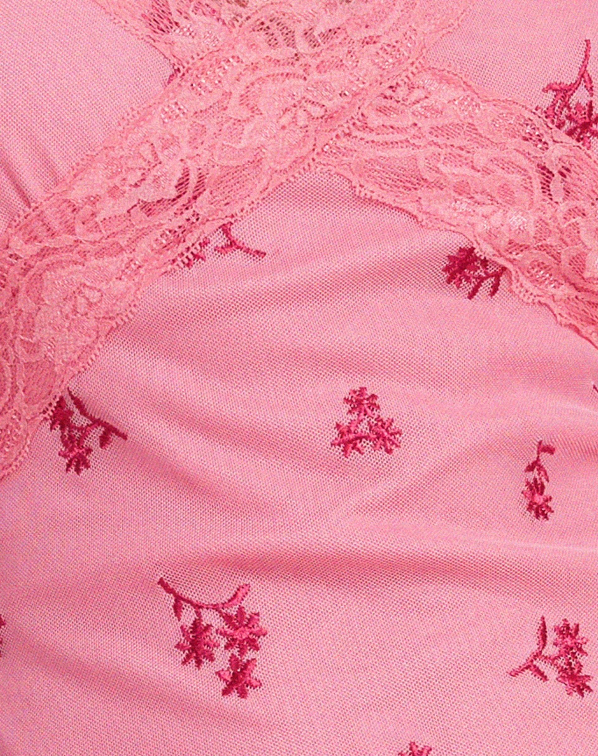 Coline Mini Dress in Pink Ditsy Daisy Embro - Image 5