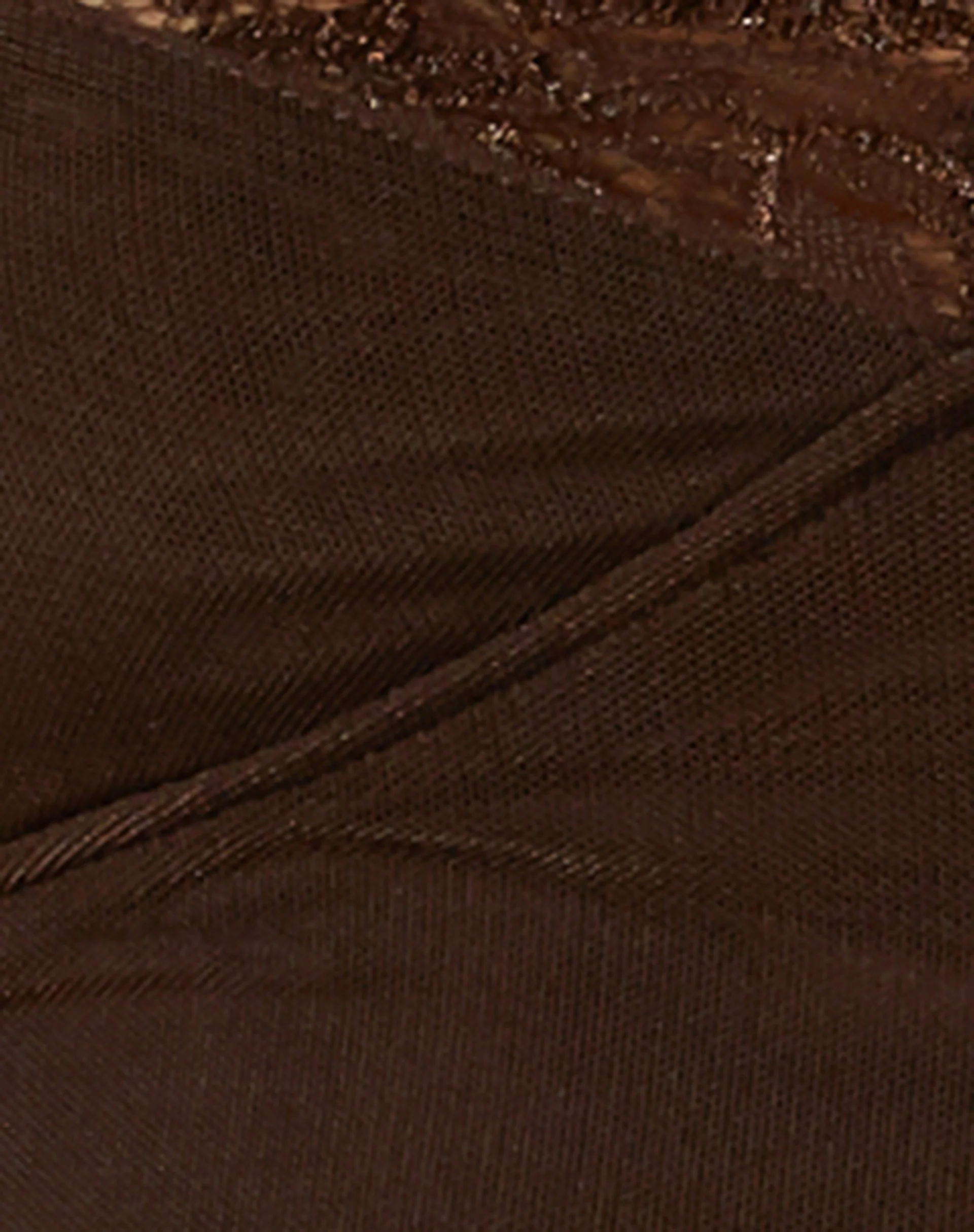 Coti Bodycon Dress in Mesh Brown - Image 7