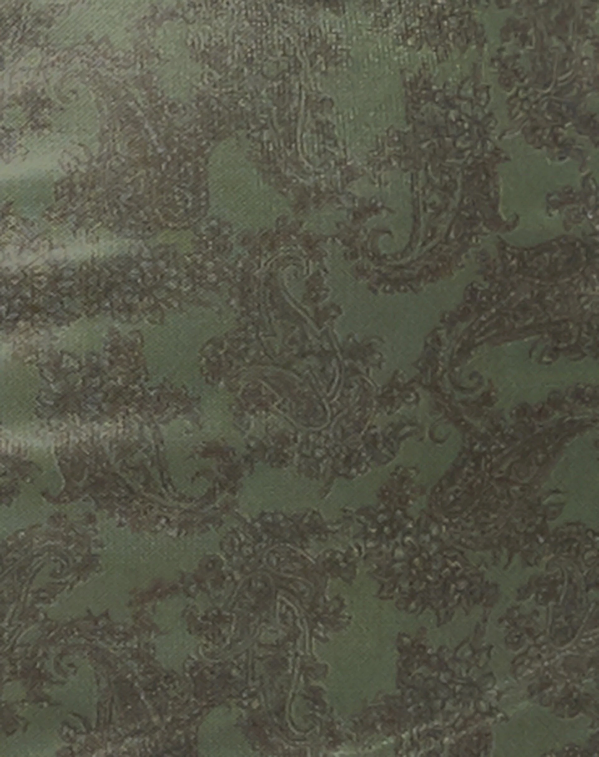Cotina Midi Dress in Mono Paisley Green - Image 5