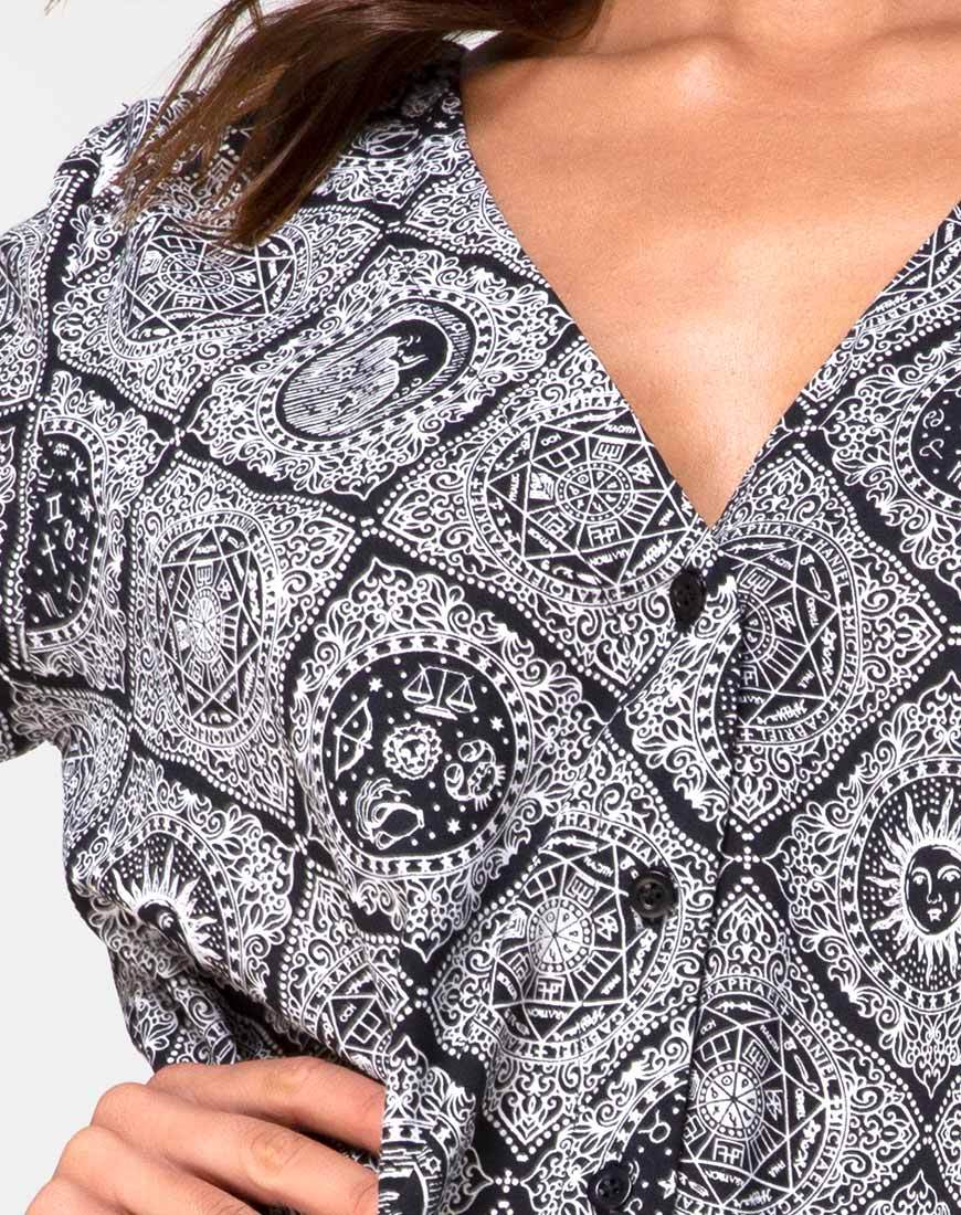 Crosena Dress in Astrology Black - Image 5
