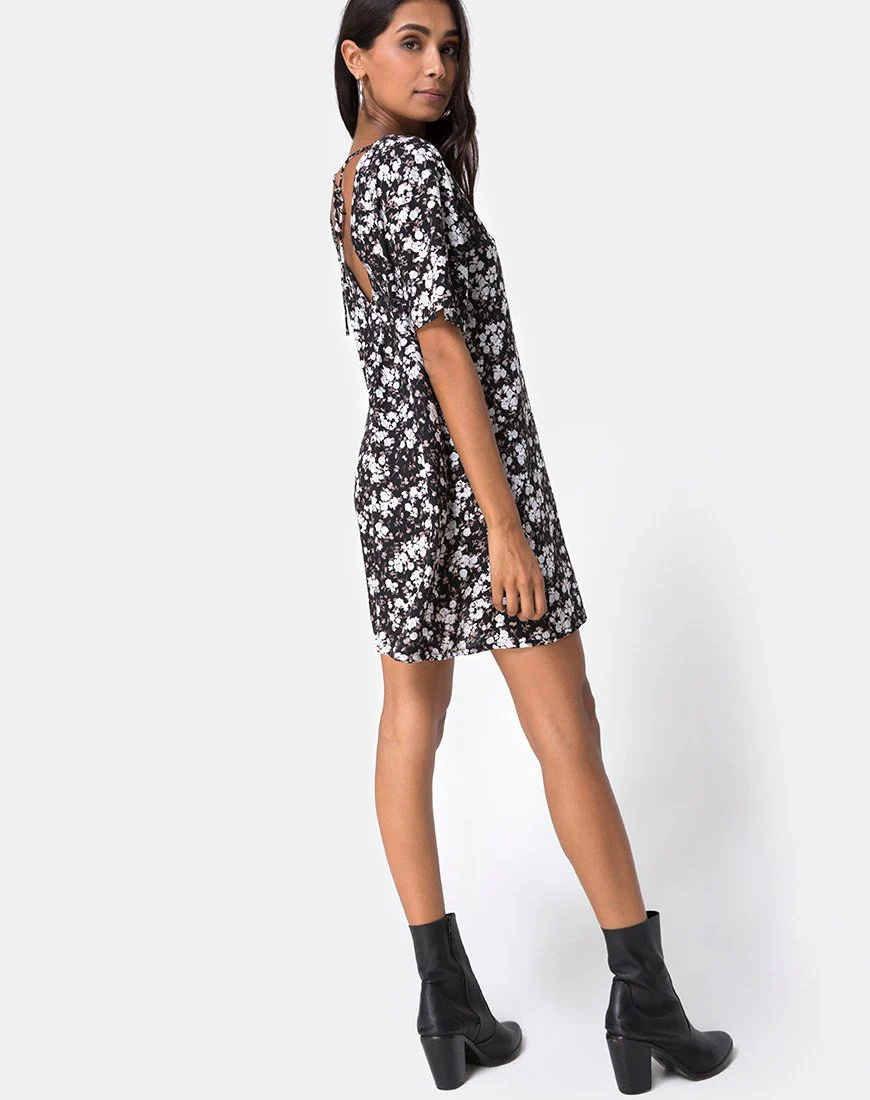 Crosena Swing Dress in Dark Wild Flower - Image 4