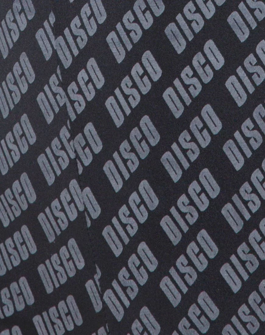 Cycle Short in Diagonal Disco Silver - Image 5