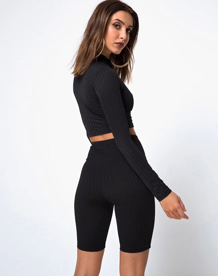 Cycle Short in Black - Image 2
