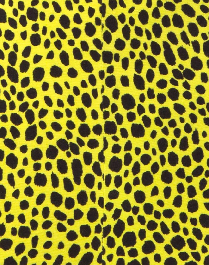 Cycle Short in Wild Cat Yellow  X Princess Polly - Image 6