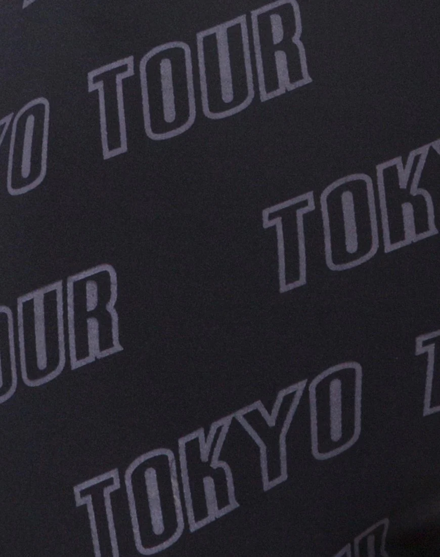 Cycle Short in Tokyo Tour Black - Image 5