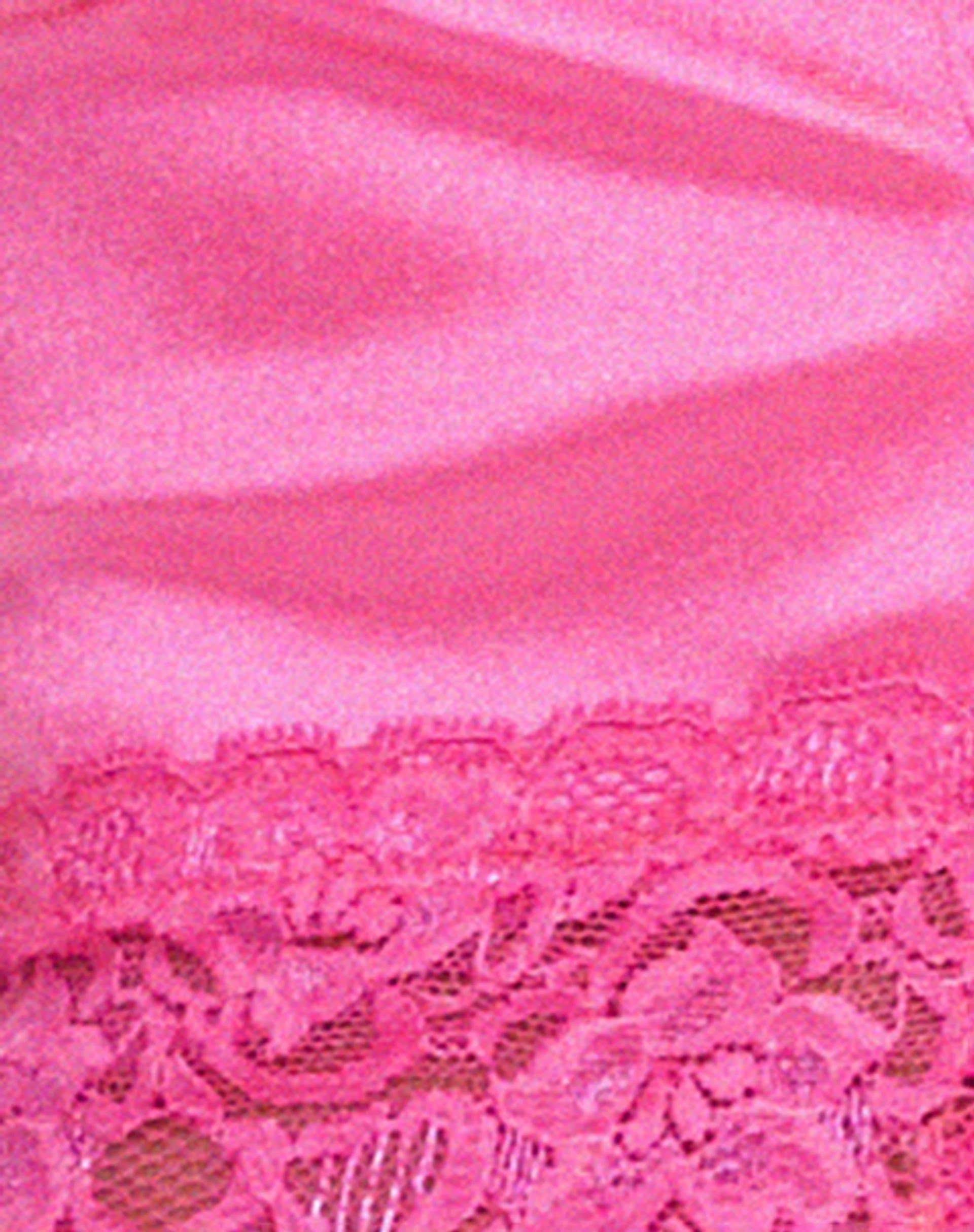 Datuk Crop Top in Satin Hot Pink - Image 6