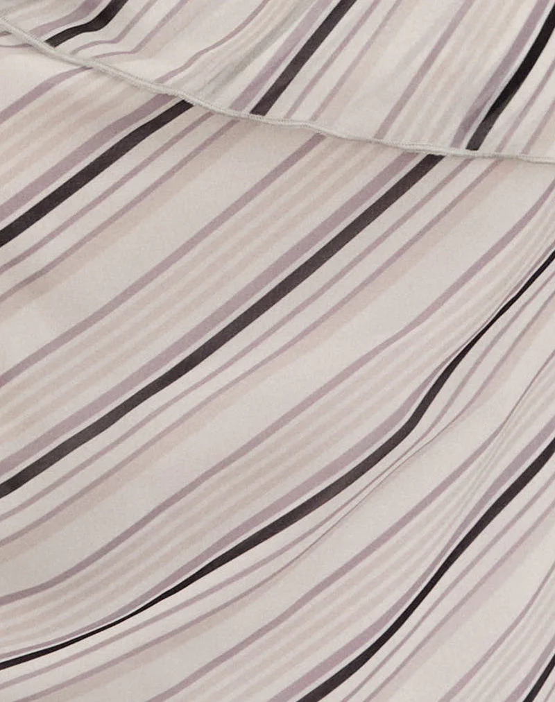 Davila Cami Top in Diagonal Stripe Tonal Grey - Image 5