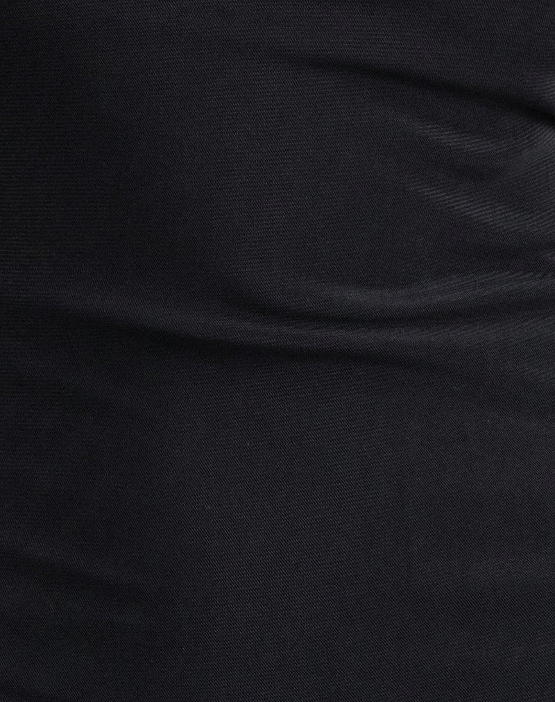 Dazn Backless Mini Dress in Black - Image 6