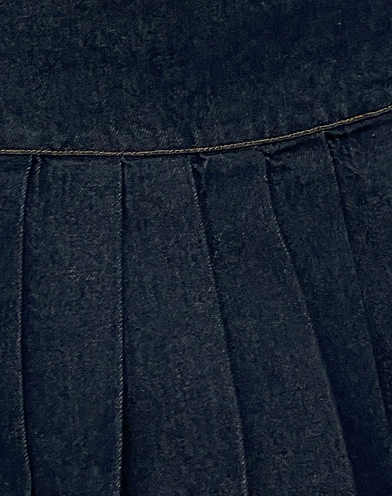 Casini Mini Skirt in Indigo - Image 6