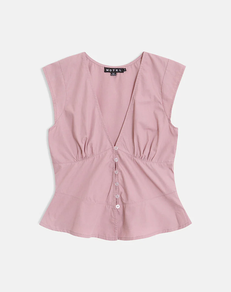 Devlon Blouse in Dusty Rose - Image 6
