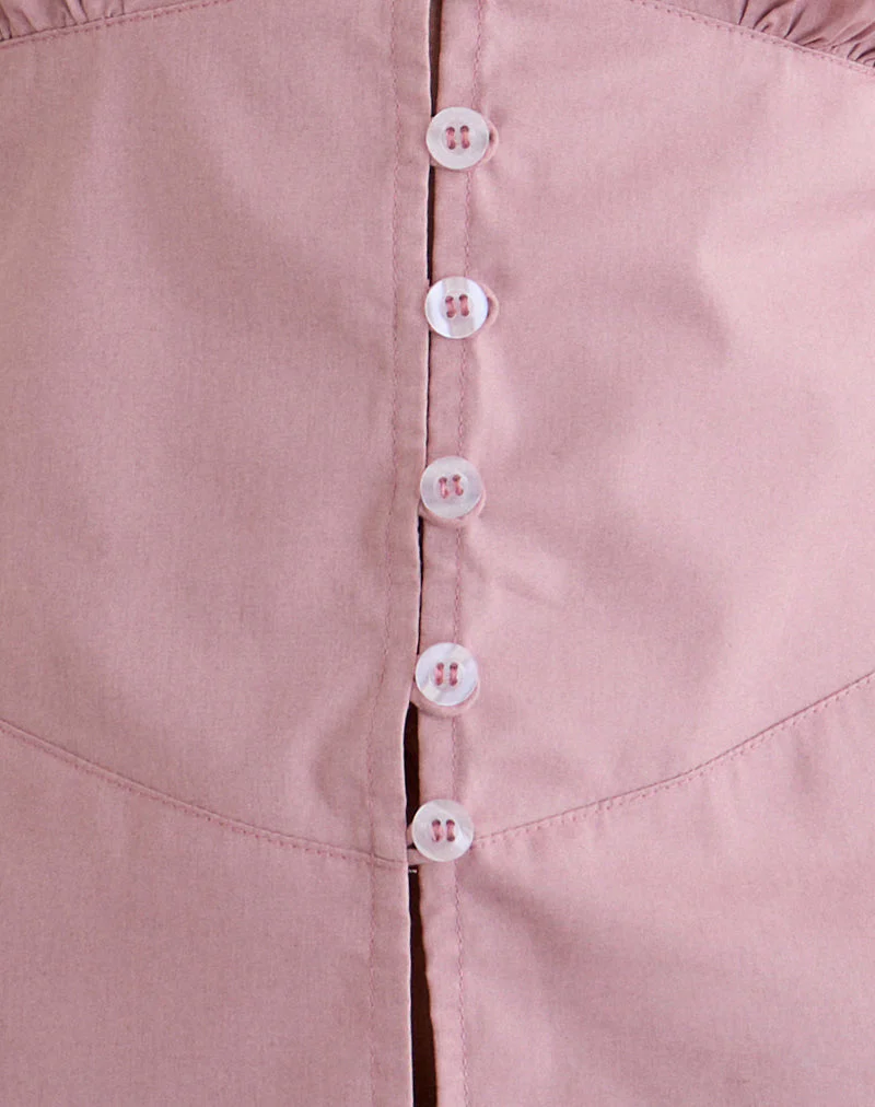 Devlon Blouse in Dusty Rose - Image 7