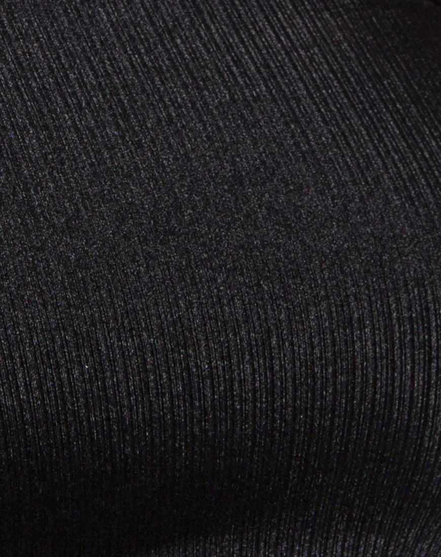 Dorian Criss Cross Tube Top in Black - Image 5