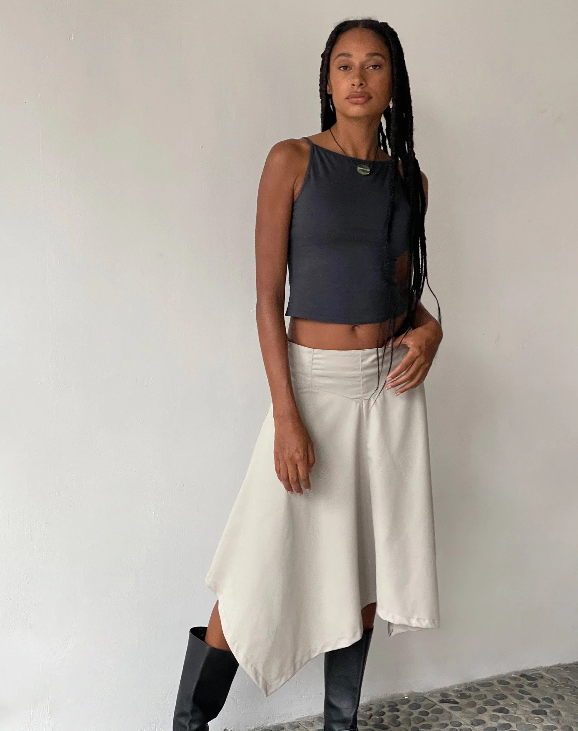 MOTEL X JACQUIE Dudley Vest in Ocean Storm - Image 3