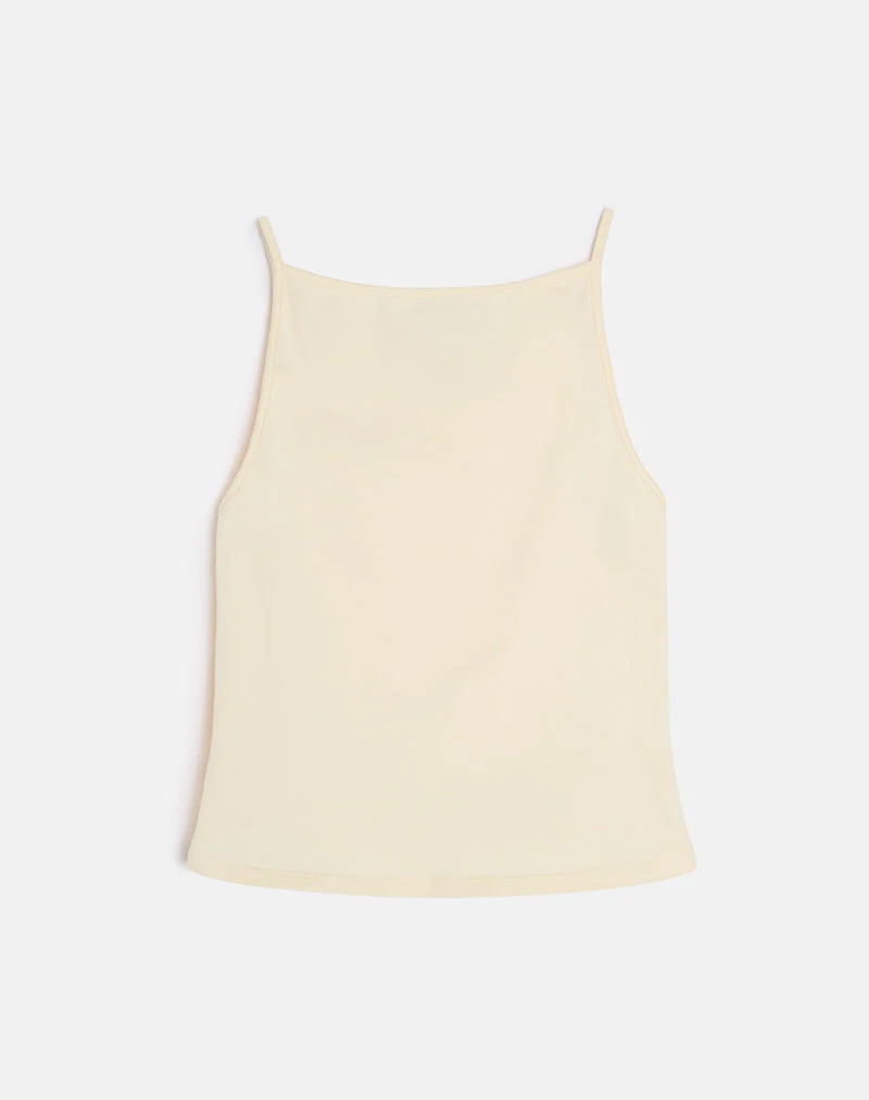 Dudley Vest Top in Buttermilk - Image 2