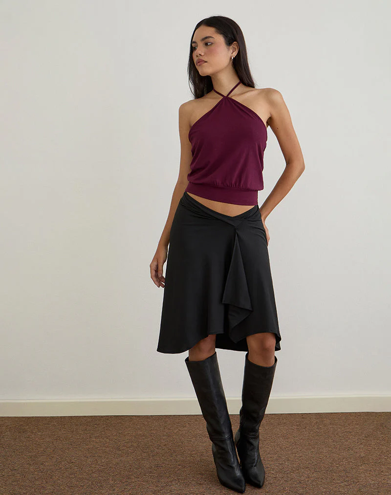 Dyilla Halter Top in Deep Purple - Image 4