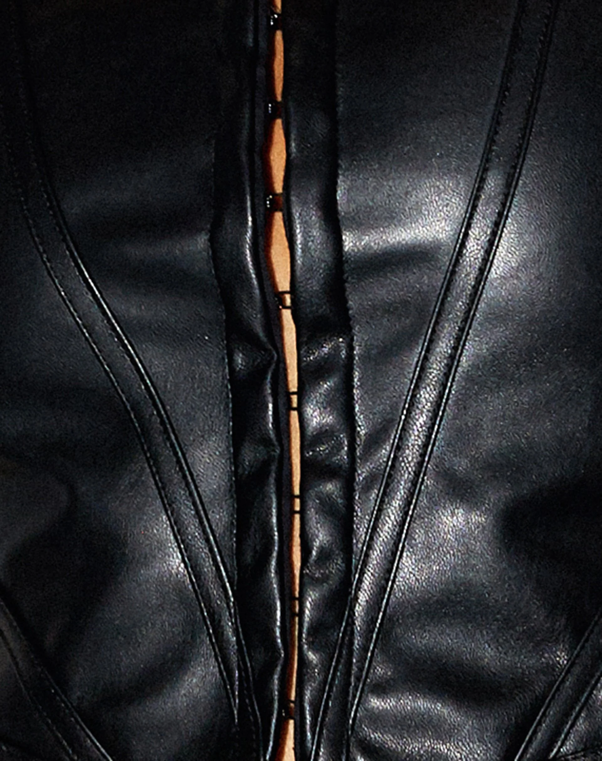 Elci Corset Top in Pu Black - Image 5