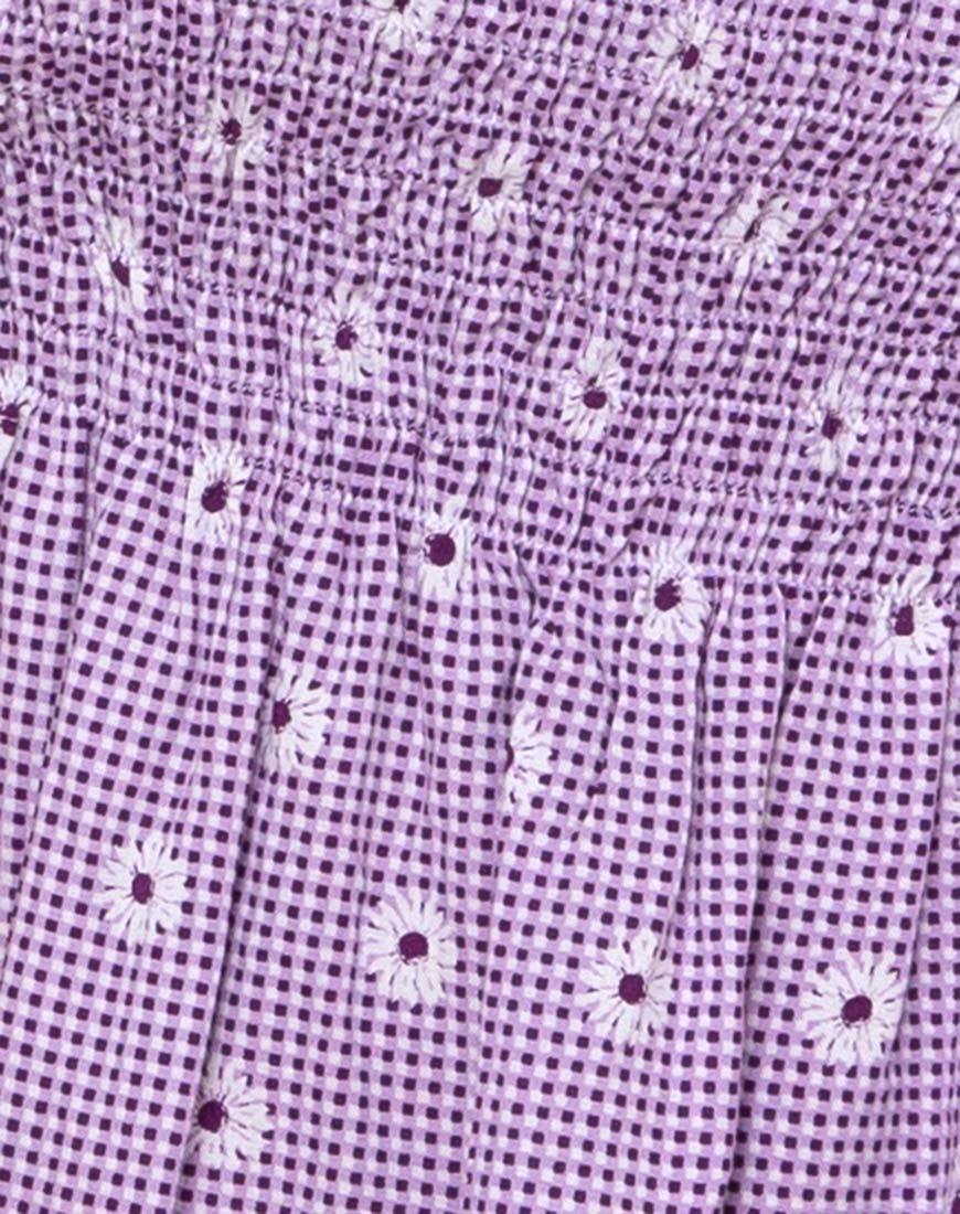 Eldre Dress in Daisy Field Lavender - Image 5