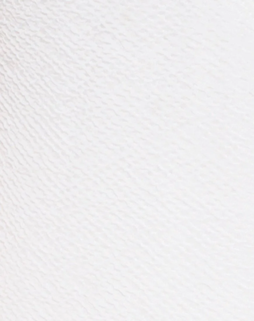 Elkin Swimsuit in Textured White - Image 5