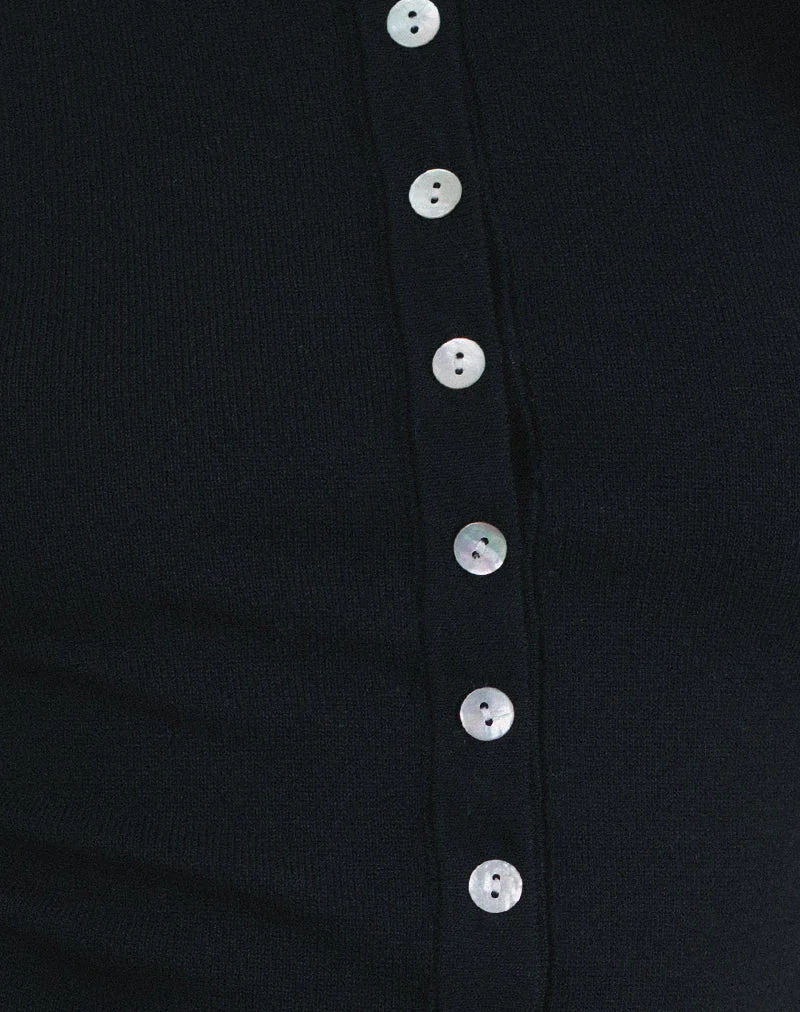 Elmira Top in Flat Knit Black - Image 6