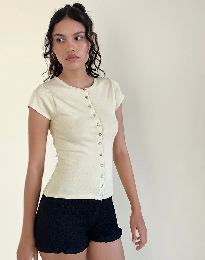 Elmira Top in Flat Knit Cream - Image 4