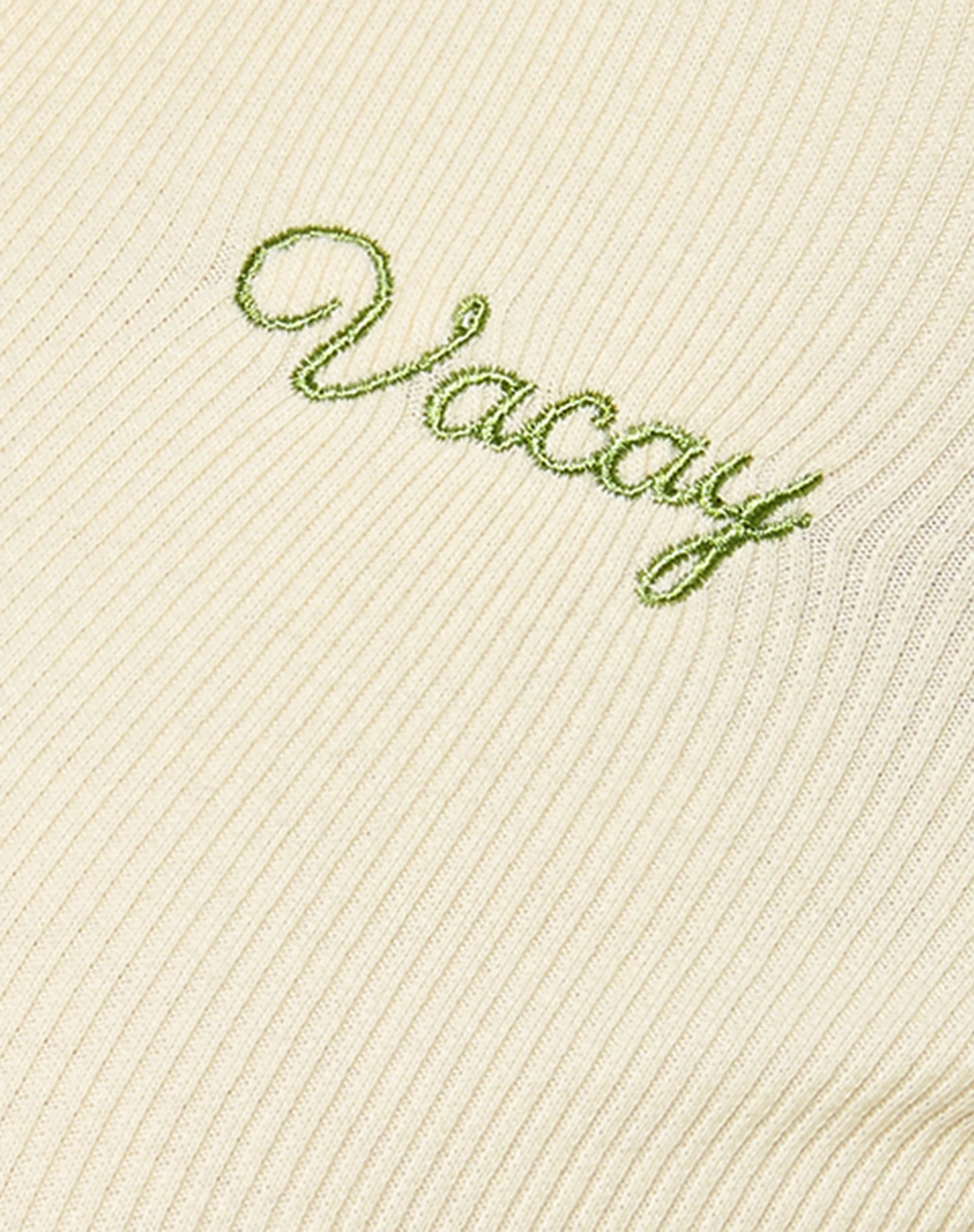 Elody Crop Top in Buttercream Vacay Embro - Image 6