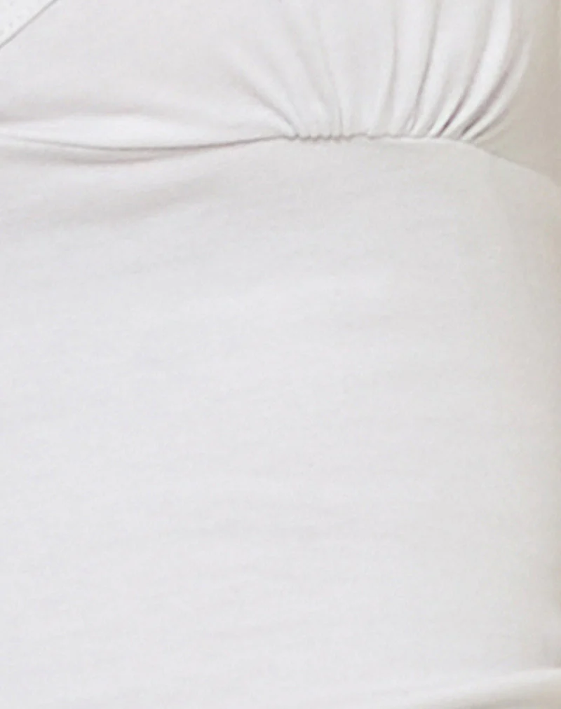 Elspe Halterneck Top in White - Image 5