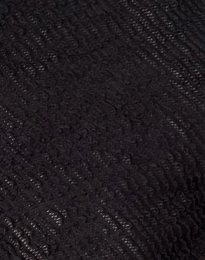 Ember Sleeveless Top in Textured Black - Image 6