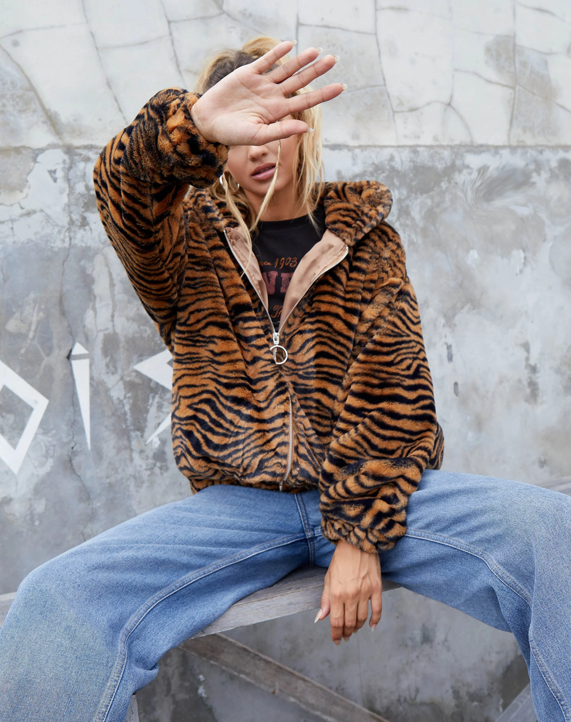 Emerson Jacket in Tiger Brown - Image 3