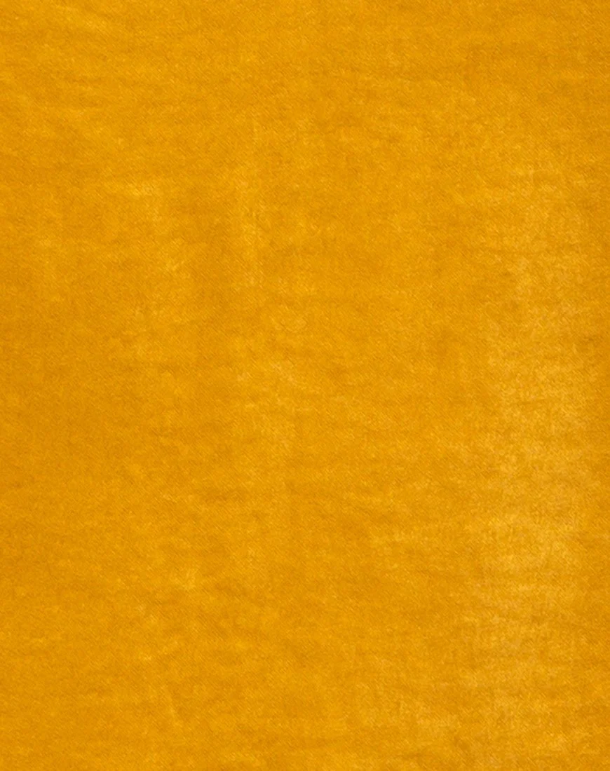 Emilia Slip Dress in Satin Turmeric - Image 5