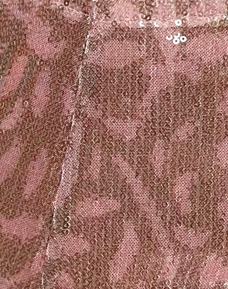 Erna Micro Short in Boho Batik Sequin Pink - Image 7