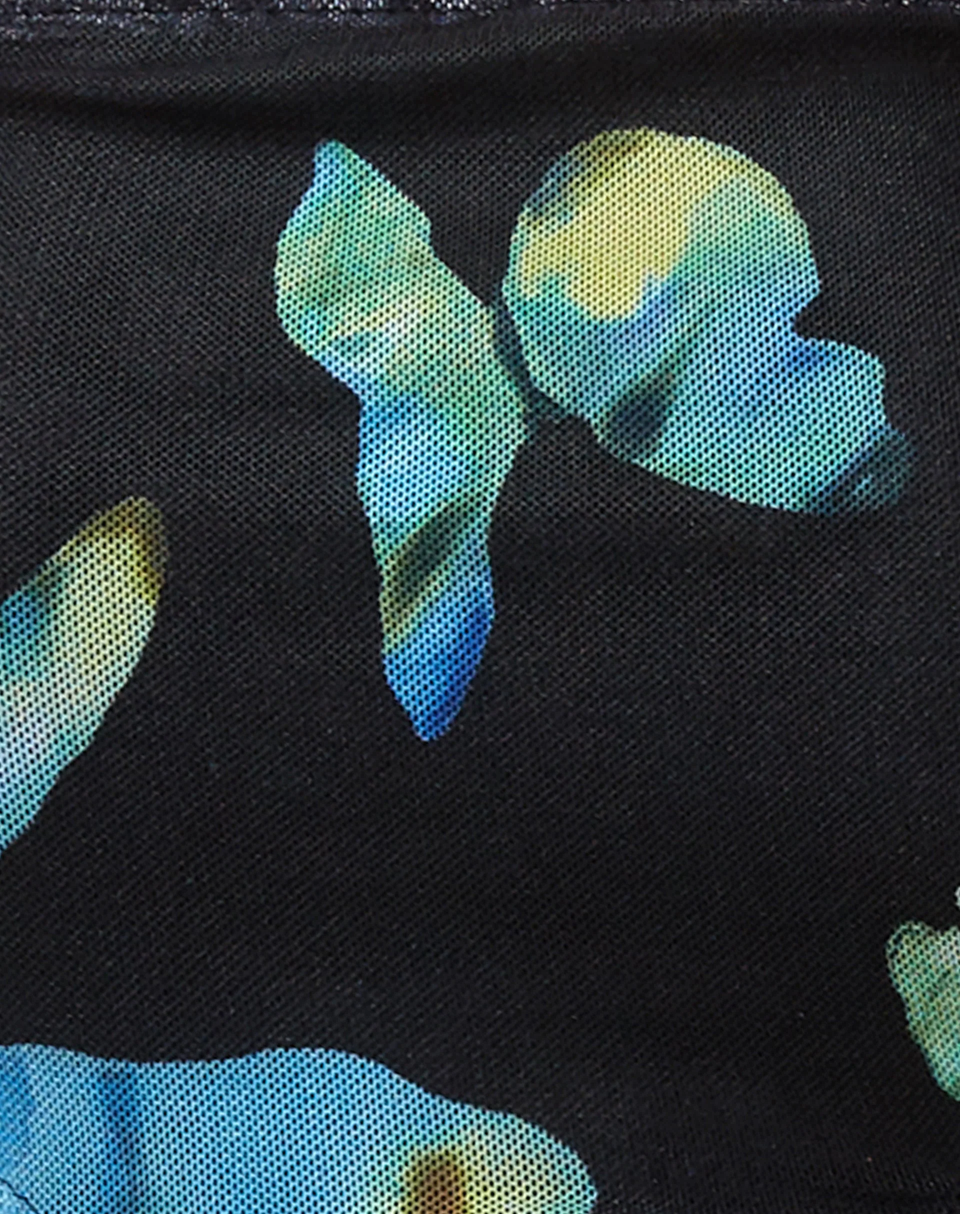 Ersa Cutout Top in Butterfly Watercolour Black - Image 7