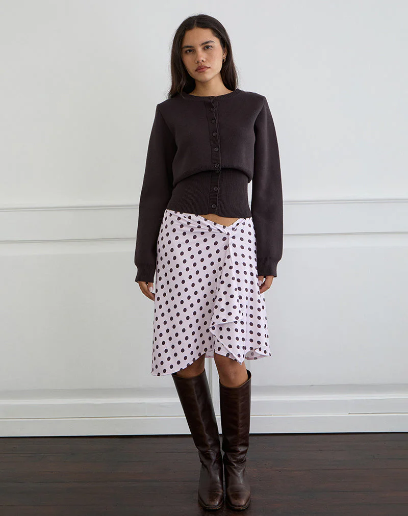 Esmeray Midi Skirt in Retro Polka Dot - Image 2