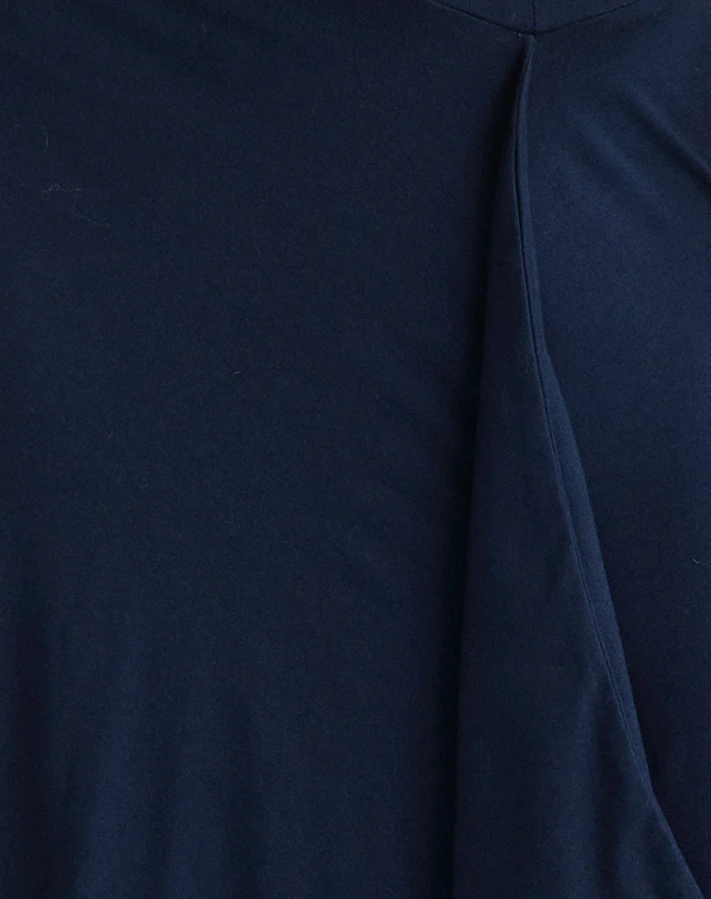 Esmeray Midi Skirt in Navy - Image 6