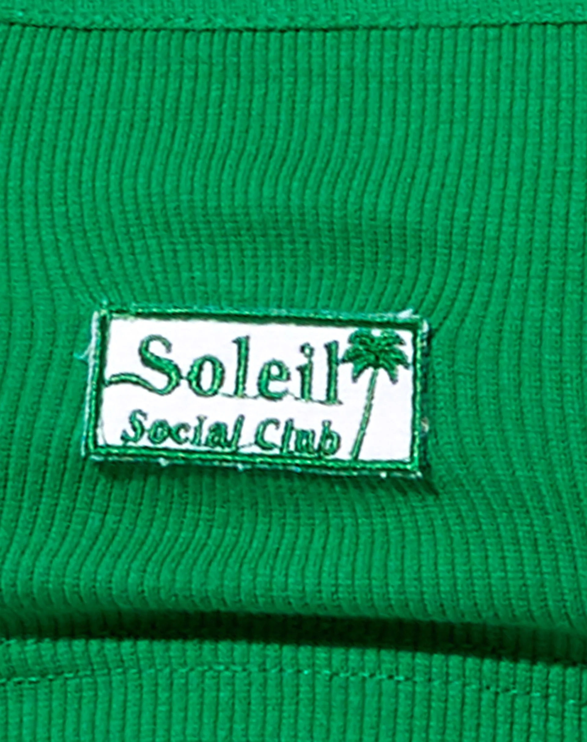 Esnee Bralet Top in Rib Dark Green Soleil Label Embro - Image 6