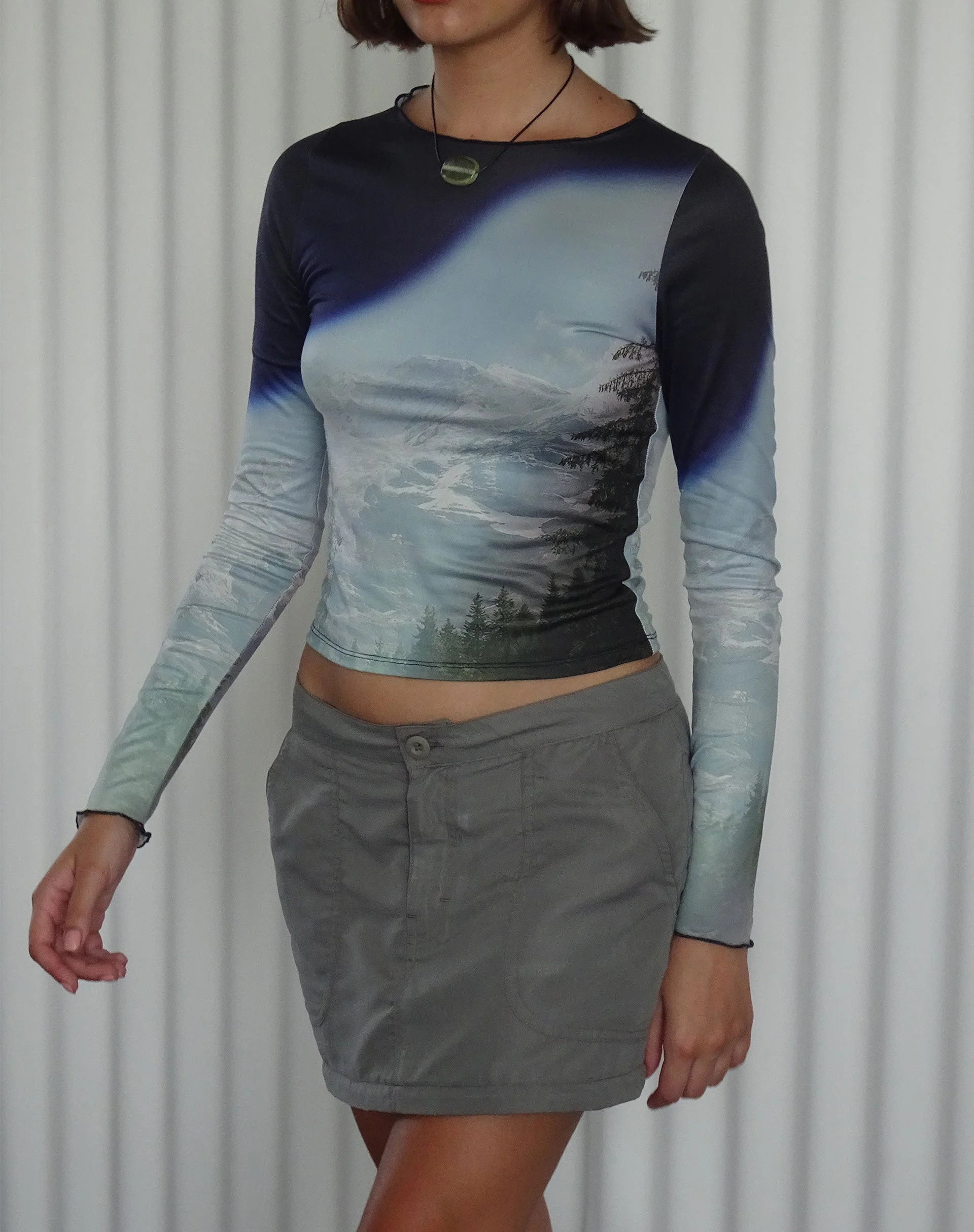 Eudora Detachable Skirt in Grey - Image 2
