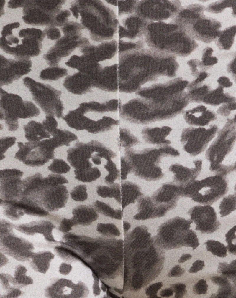 Eunia Micro Short in Blurry Leopard - Image 7