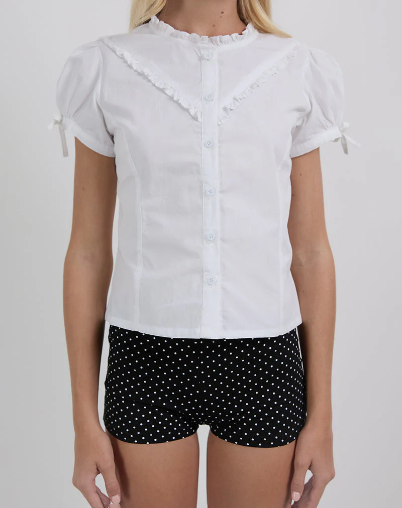 Eunia Short in Micro Polka Black - Image 4