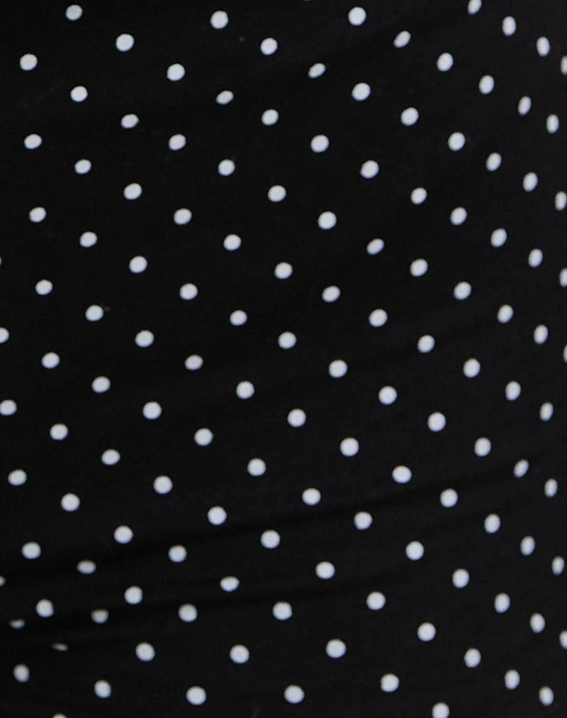 Eunia Short in Micro Polka Black - Image 6