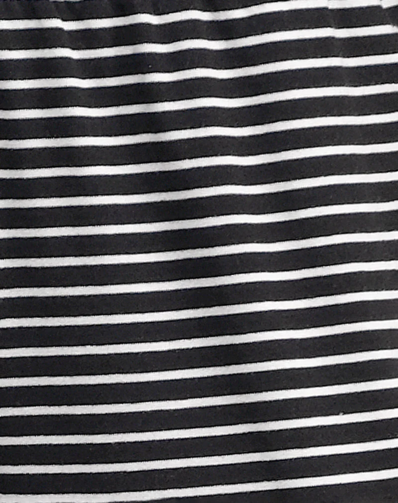 Eunice Trouser in Black and White Stripe - Image 5