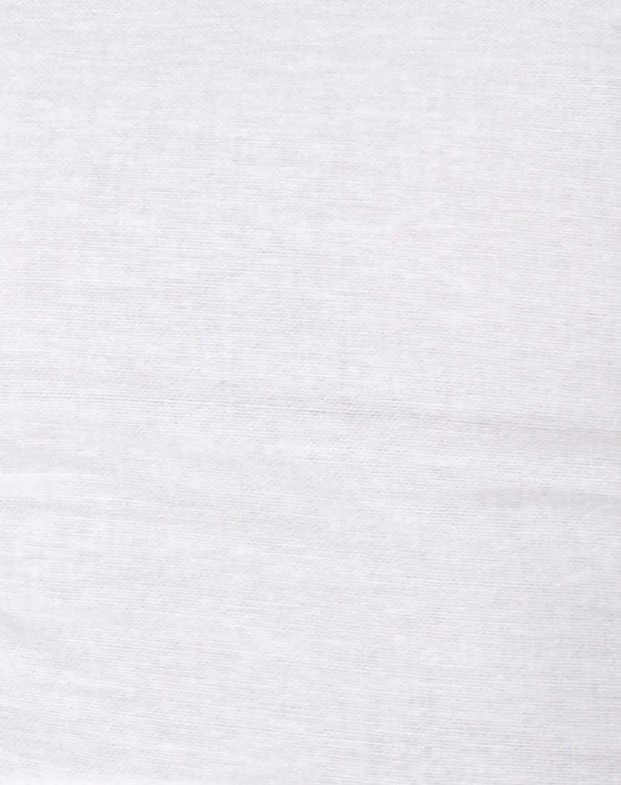 Eunji Crop Top in White - Image 6