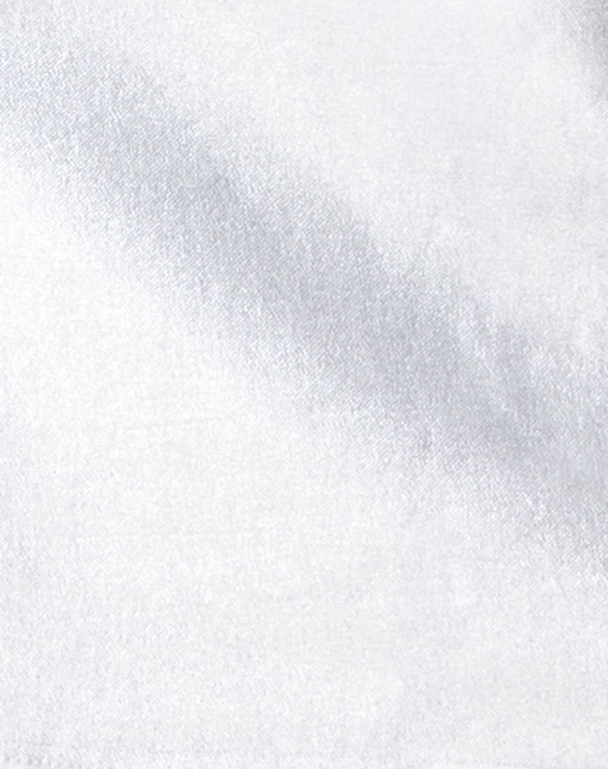 Ewi Mini Skirt in Silver Metallic - Image 5