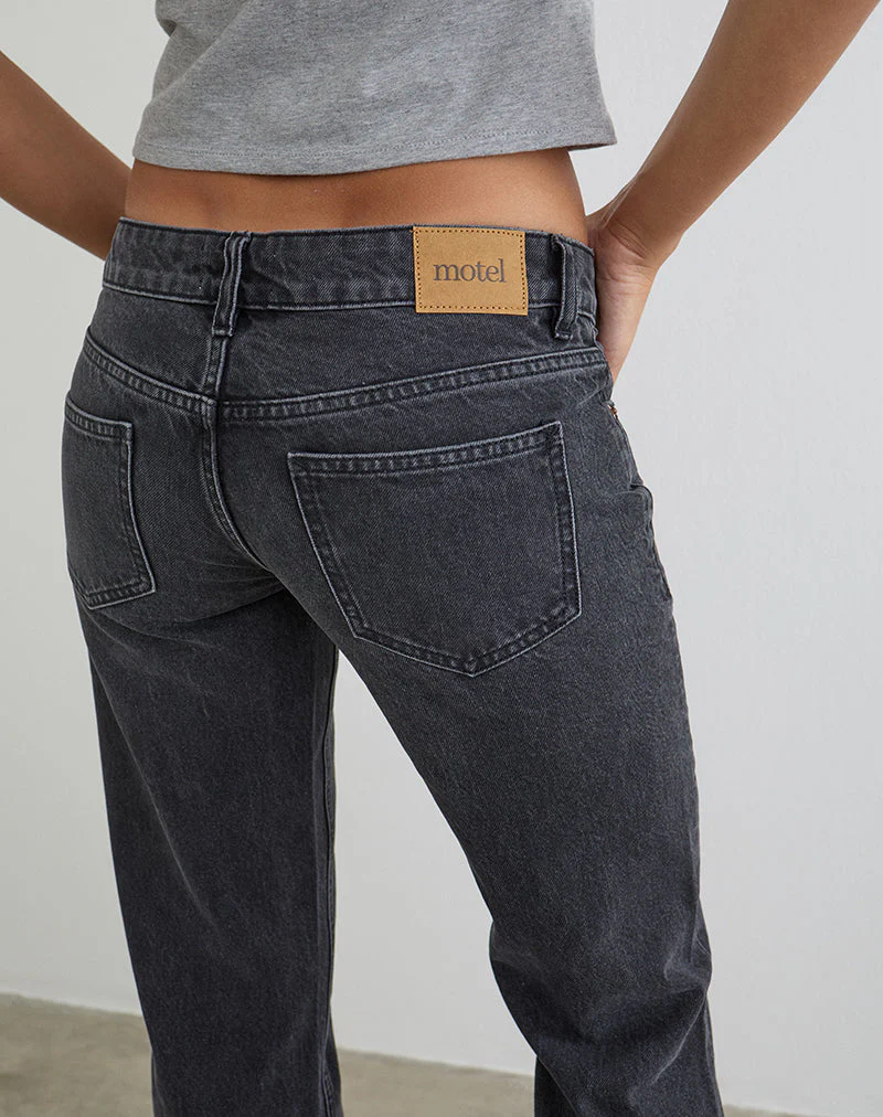 Extra Low Rise Flare Jeans in Vintage Black - Image 3