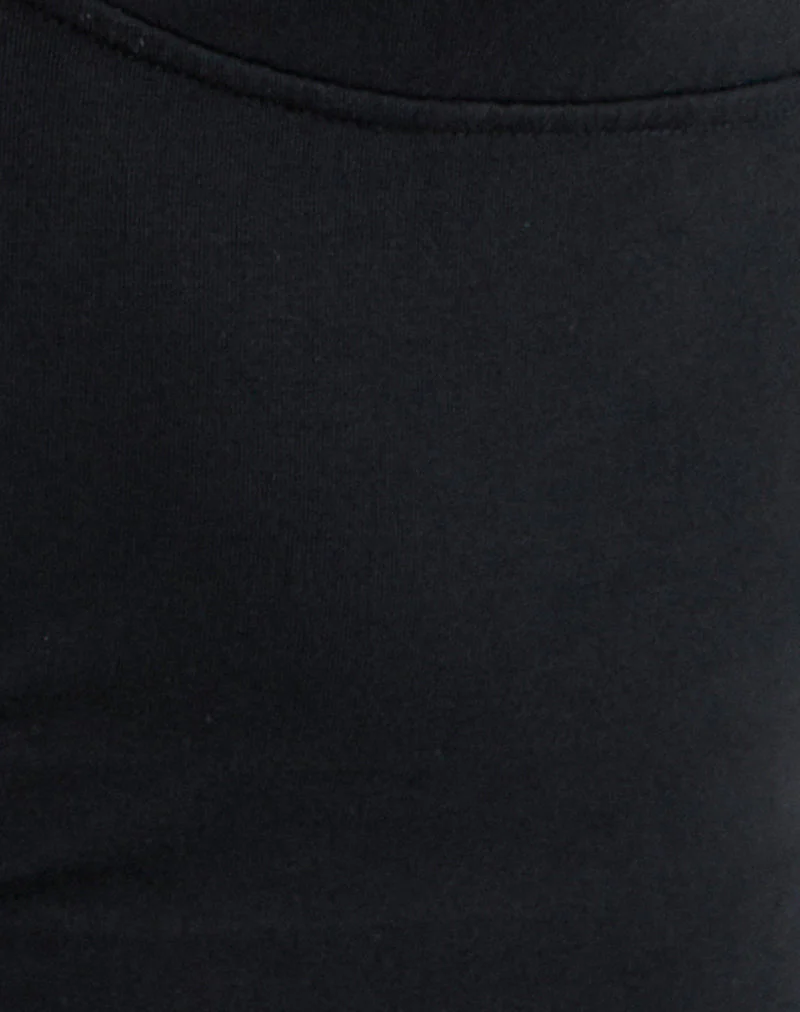 Fara Top with Beads in Jersey Black - Image 6